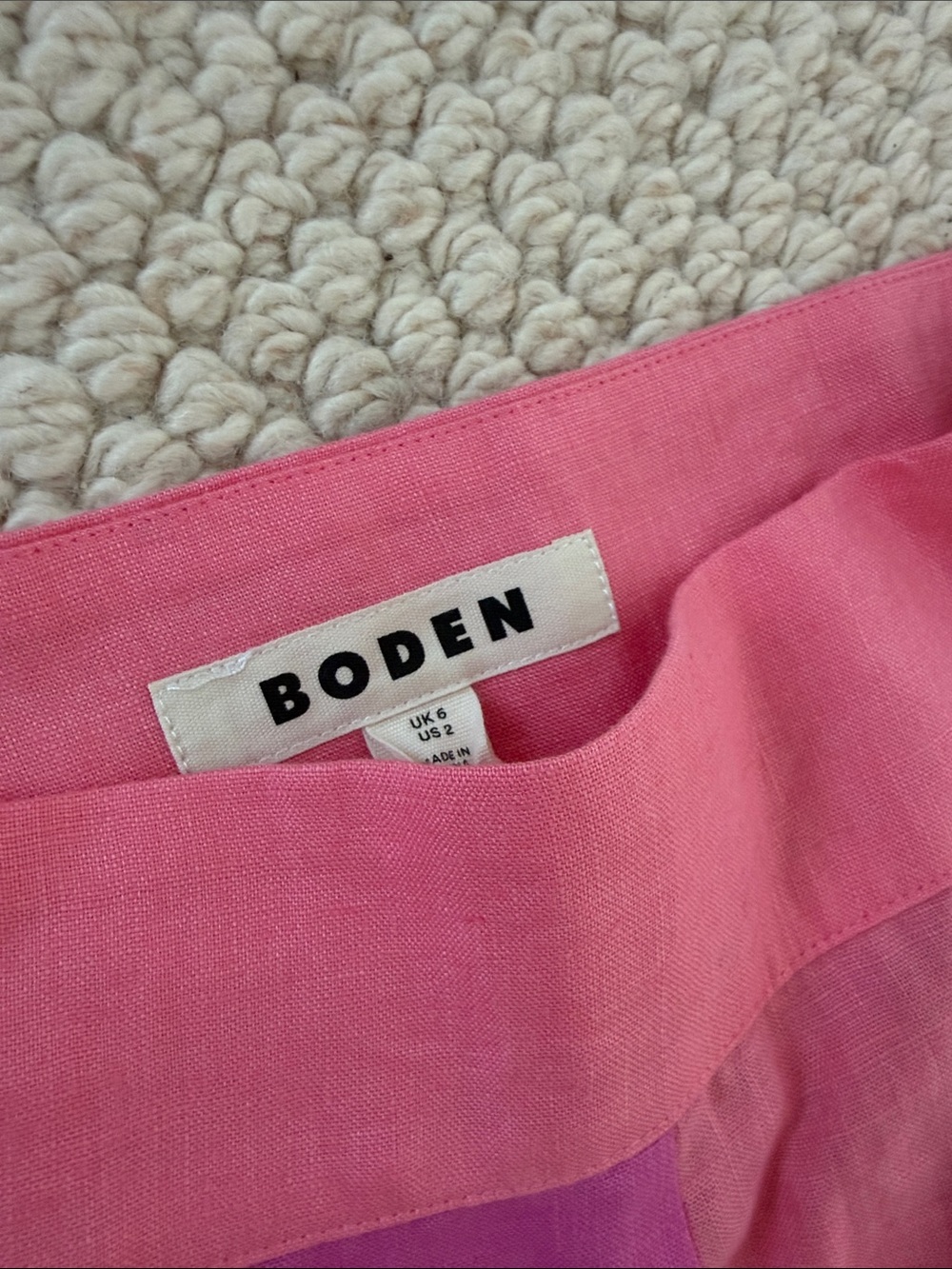 Multicolor Linen Striped Maxi Skirt - Picture 4 of 4